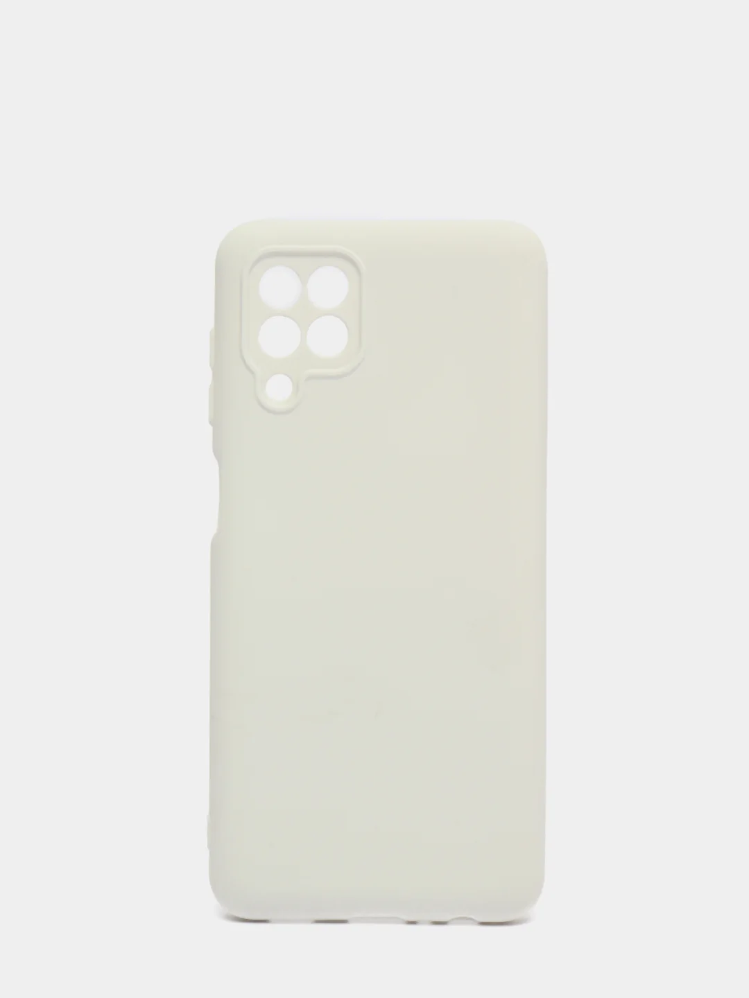 Белый чехол Silicone Cover для Samsung Galaxy A22, M32 силиконовый