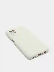 Белый чехол Silicone Cover для Samsung Galaxy A22, M32 силиконовый
