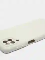 Белый чехол Silicone Cover для Samsung Galaxy A22, M32 силиконовый