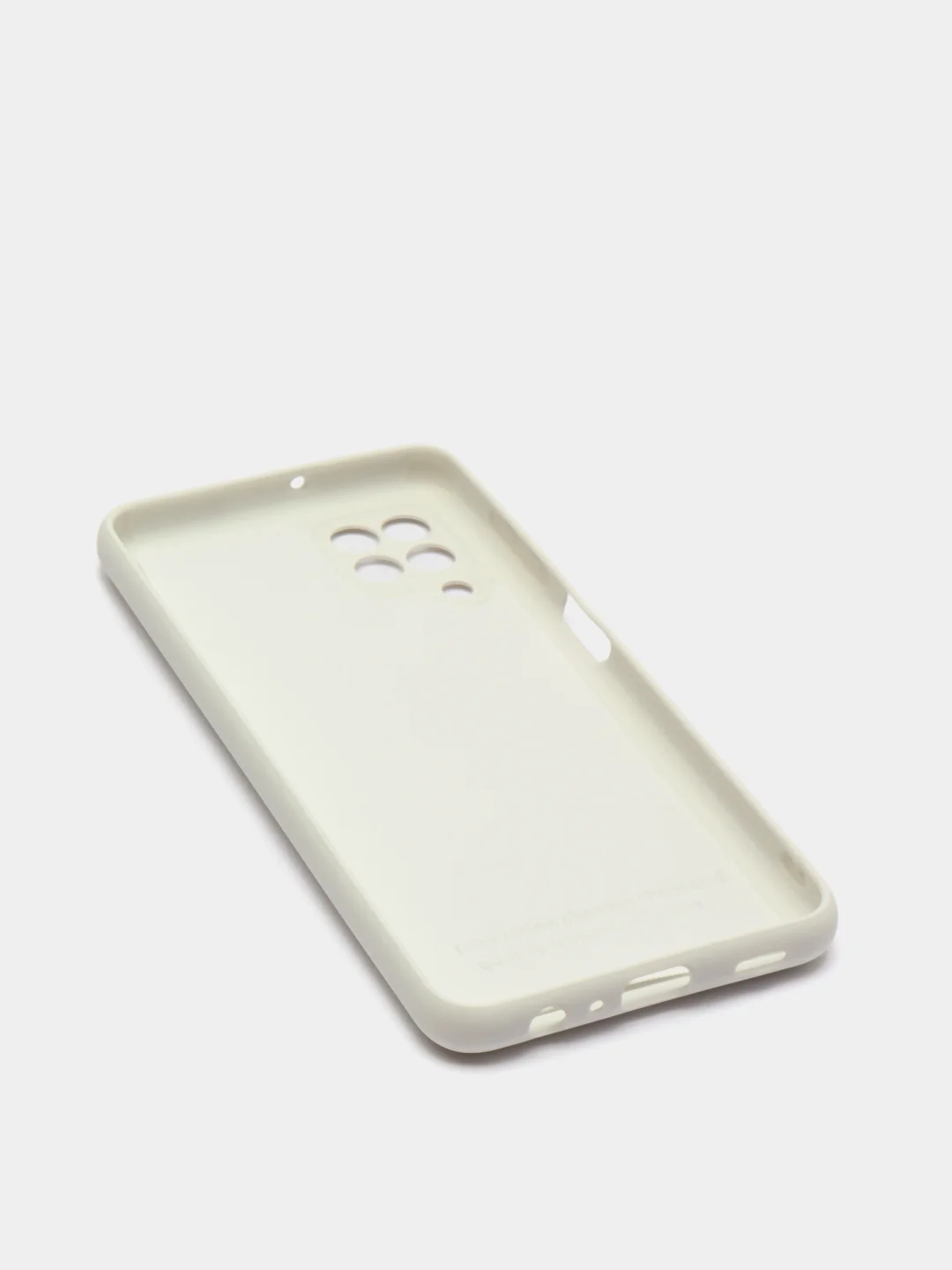 Белый чехол Silicone Cover для Samsung Galaxy A22, M32 силиконовый