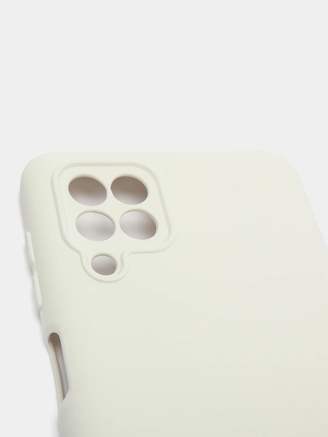 Белый чехол Silicone Cover для Samsung Galaxy A22, M32 силиконовый