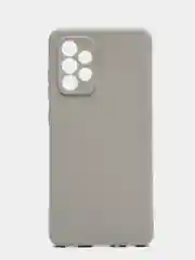 Серый чехол Samsung Galaxy A52 силиконовый матовый, цветной