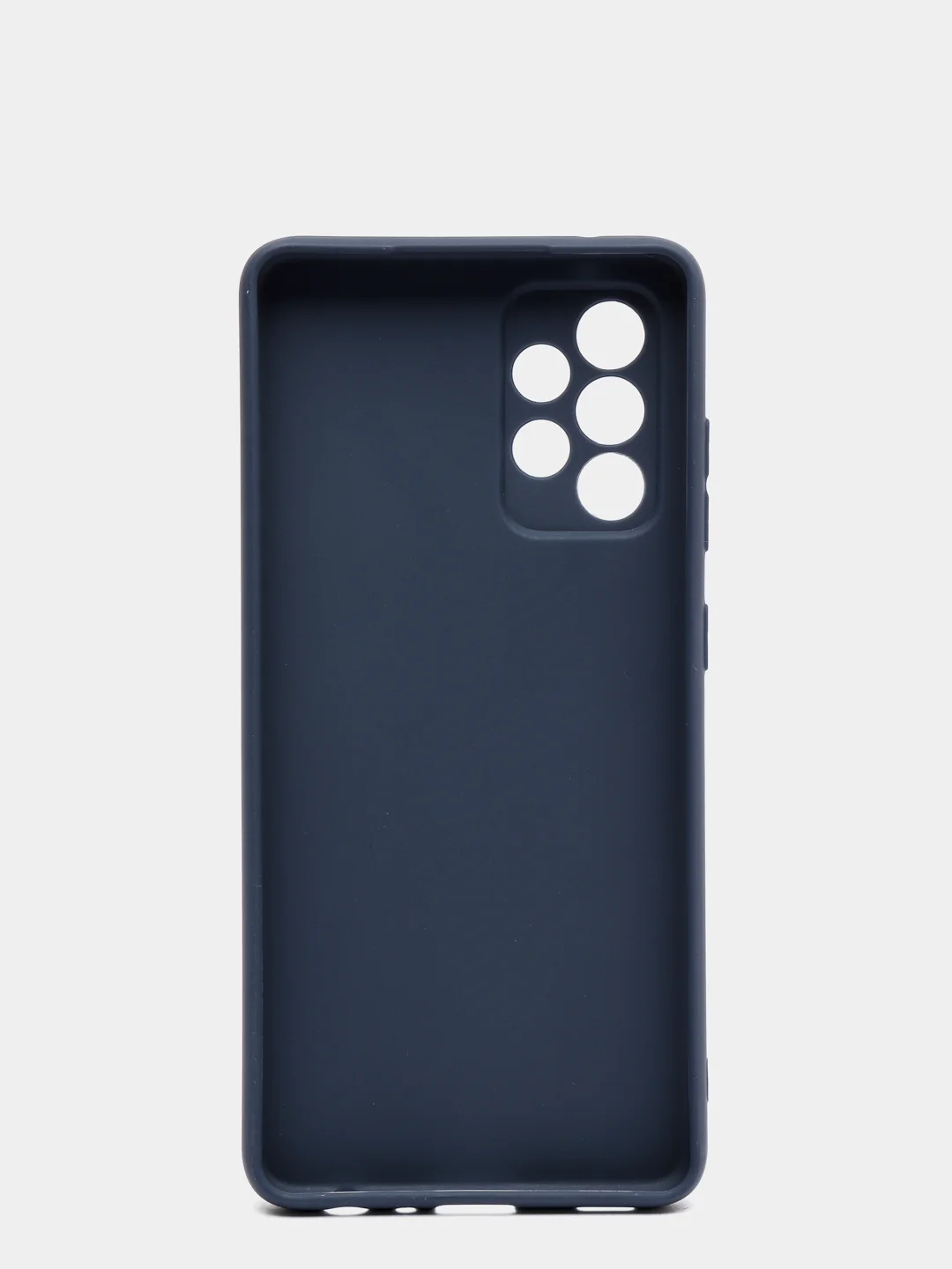 Темно-синий чехол Samsung Galaxy A52 силиконовый матовый, цветной