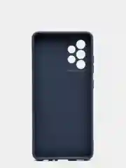 Темно-синий чехол Samsung Galaxy A52 силиконовый матовый, цветной