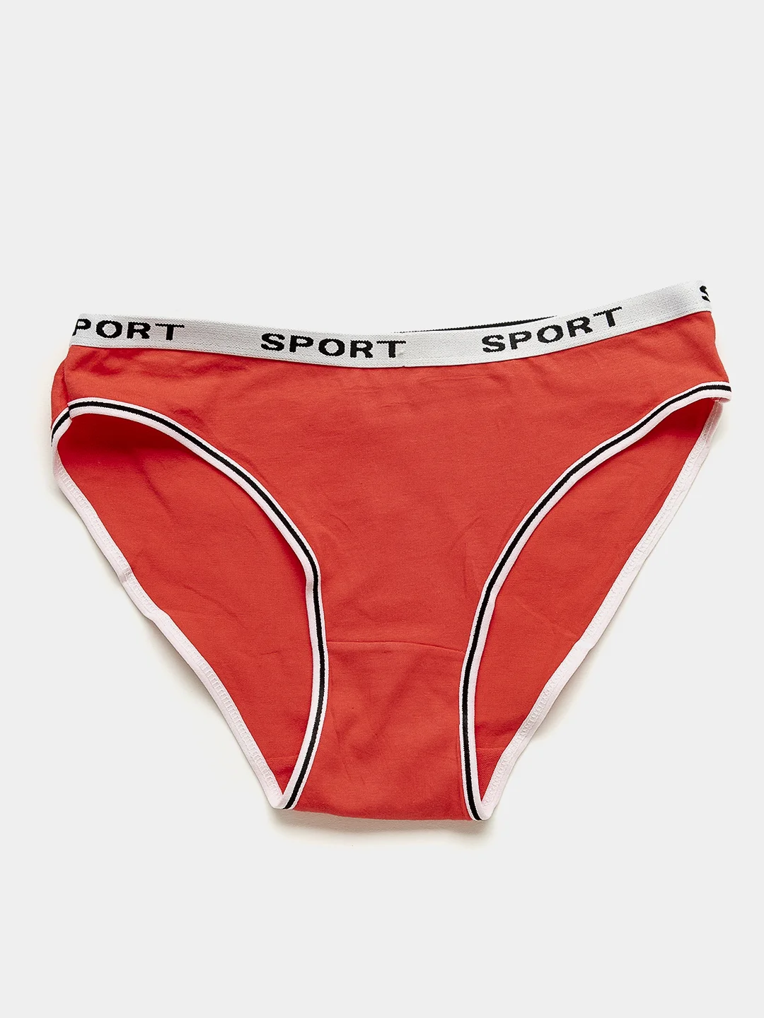 Красный трусы женские Sport хлопок