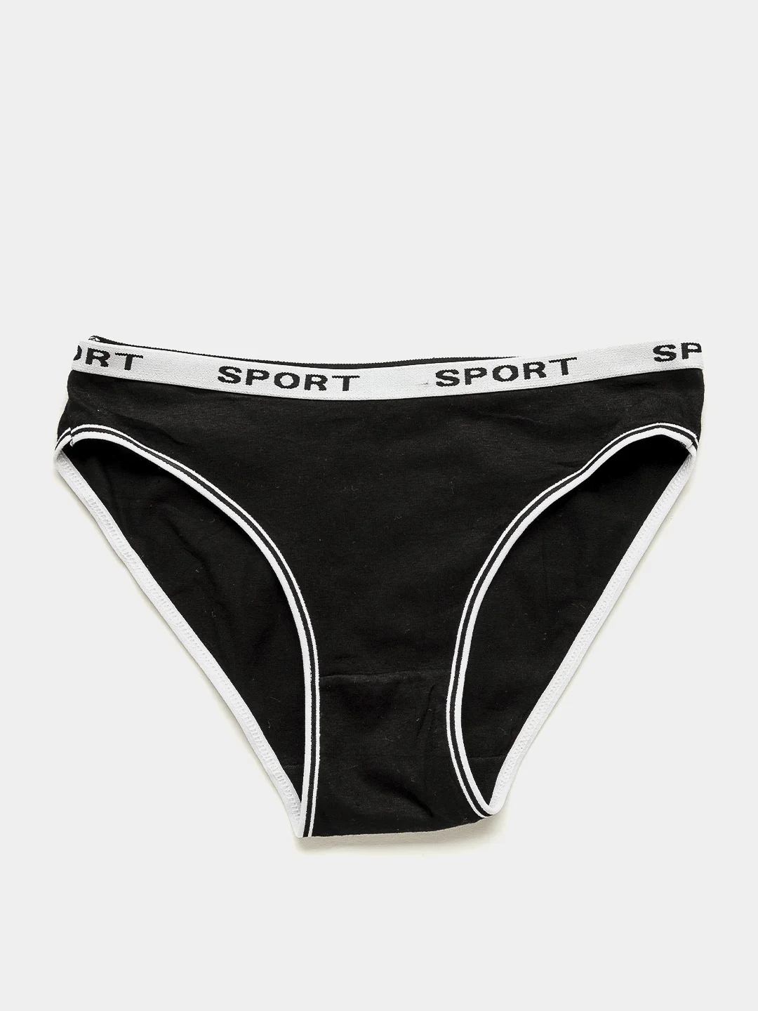 Черный трусы женские Sport хлопок