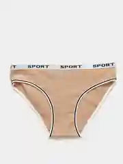 Бежевый меланж трусы женские Sport хлопок