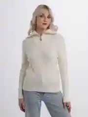 Свитер с замком женский