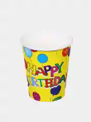 Набор бумажных стаканов, 6 шт, 200 мл "Happy Birthday" (С Днем Рождения)