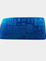 Серый металлик пластина для стемпинга, на металлической основе