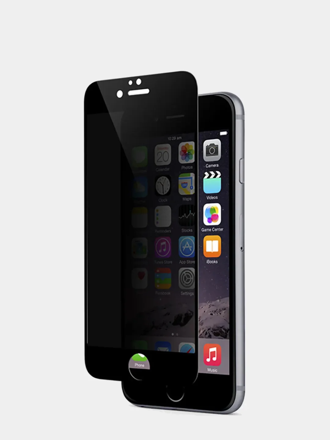 Защитное стекло антишпион на iPhone 6, 7, 8 Plus X, Xs, XR, 11, 12, 13, 14 Pro Max