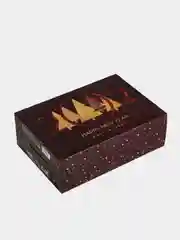 Коричневый коробка складная "Новый год", 16 х 23 х 7.5 см