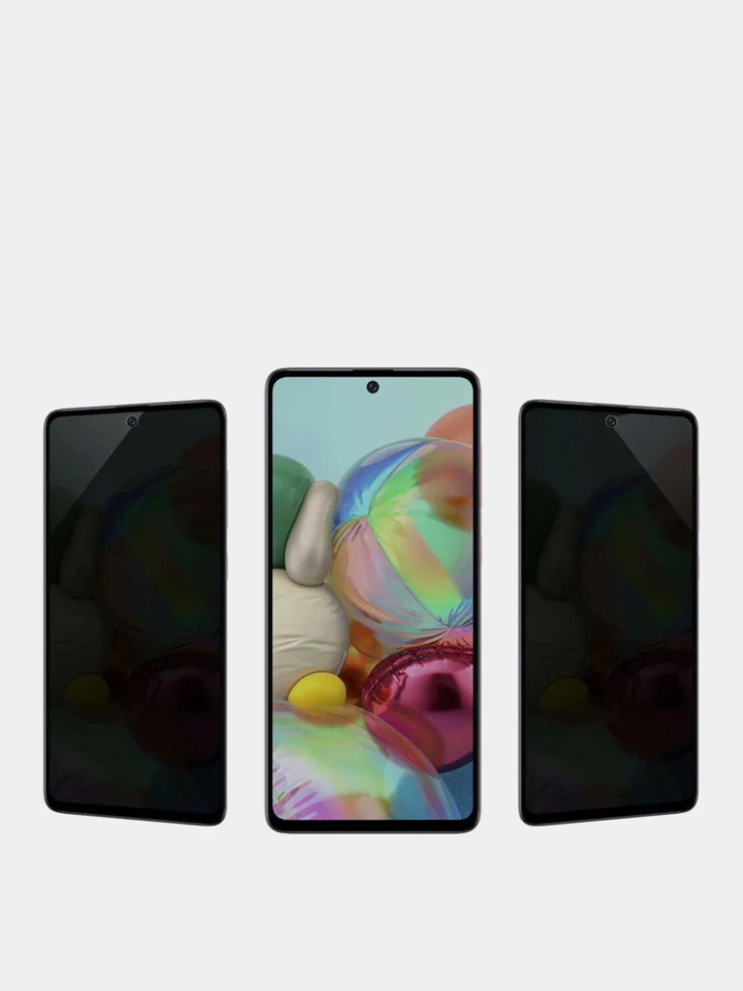 Черный защитное стекло-антишпион Samsung Galaxy A31 / A32 4G / A33 / A22 / M32 / M22