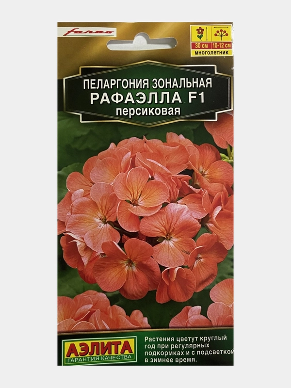 Семена цветов Пеларгония зональная "Рафаэлла персиковая"