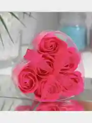 Розовый мыльные розочки, набор 6 шт