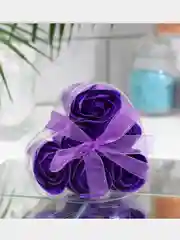 Фиолетовый мыльные розочки, набор 6 шт