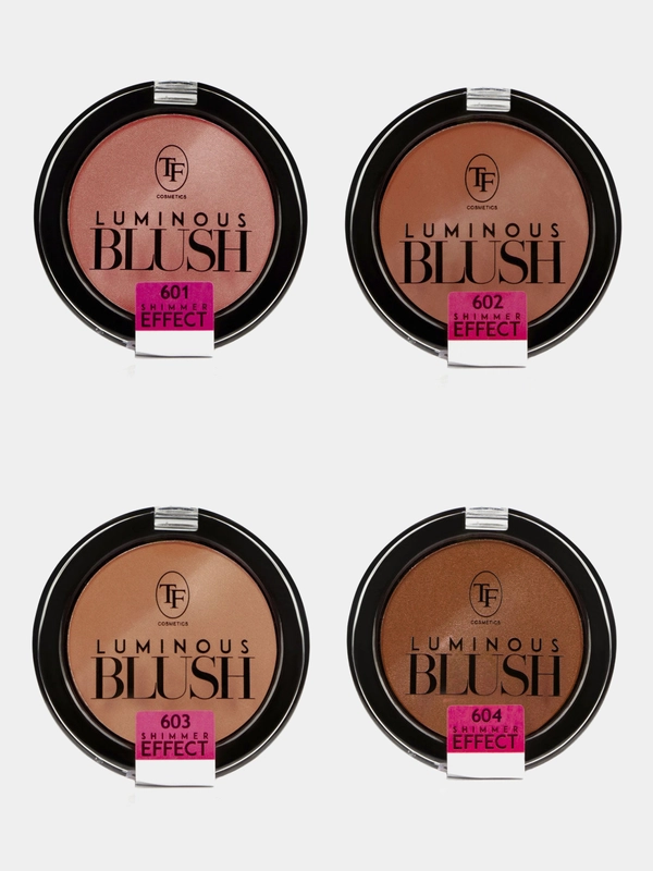 Пудровые румяна с шиммер эффектом TRIUMPH LUMINOUS BLUSH 4 вида
