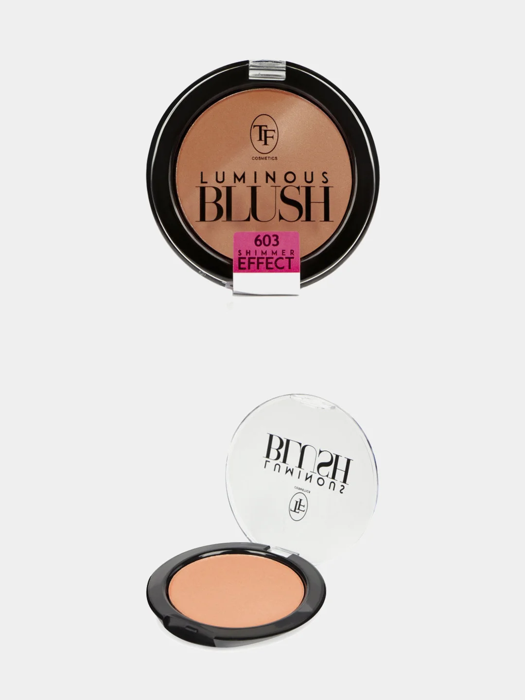 Пудровые румяна с шиммер эффектом TRIUMPH LUMINOUS BLUSH 4 вида