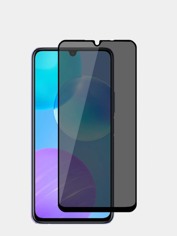 Защитное стекло антишпион Xiaomi Redmi 9A / Redmi 9C / Redmi 9C NFC / Redmi 10A