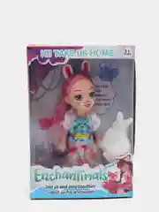 Розовый кукла Enchantimals с питомцем/кукла с питомцем/кукла энчантималс