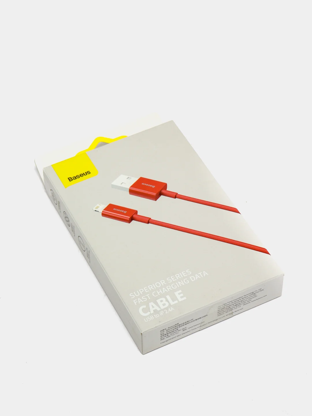 Красный кабель Baseus Premium Superior Cable (2.4А, USB/Lightning, для Apple iPhone)