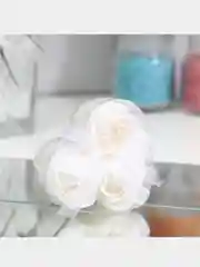 Белый мыльные розочки, набор 3 шт