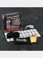 Набор Perfect booty: фитнес-резинки 3 шт,чехол,измерительная лента,напульсники,календарь