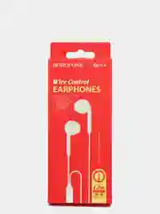 Белый наушники с микрофоном Borofone с разъёмом 3.5 Jack