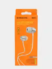 Серебряный наушники с микрофоном Borofone BM57, 3.5 mm Jack