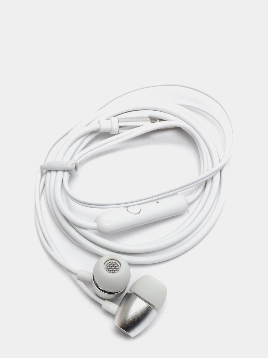 Серебряный наушники с микрофоном Borofone BM57, 3.5 mm Jack