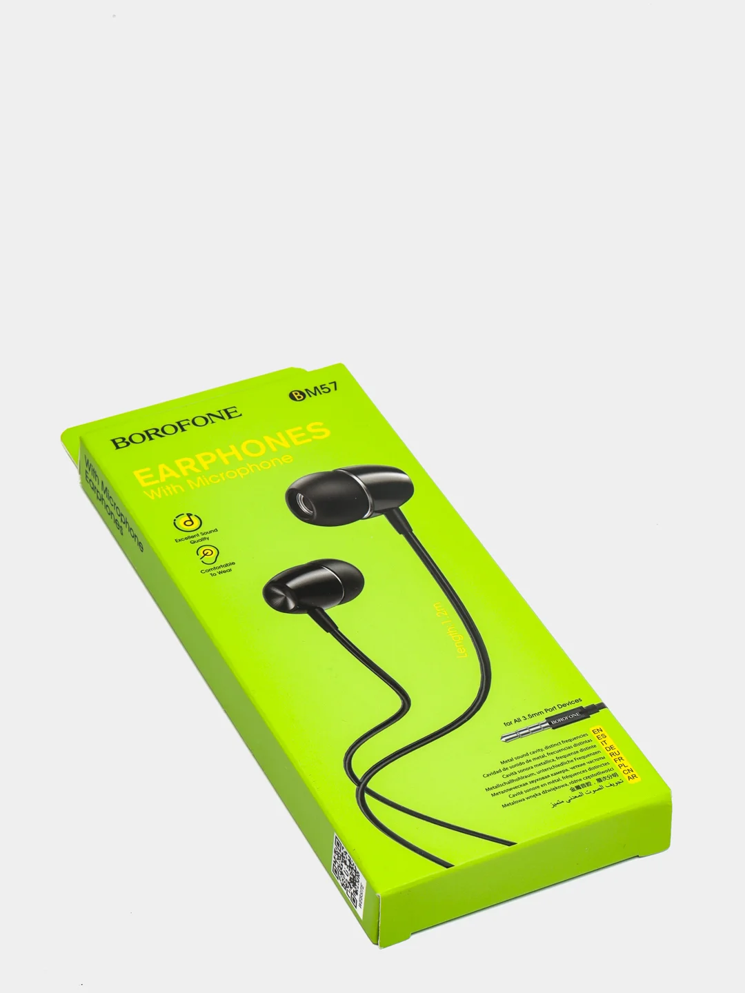 Черный наушники с микрофоном Borofone BM57, 3.5 mm Jack