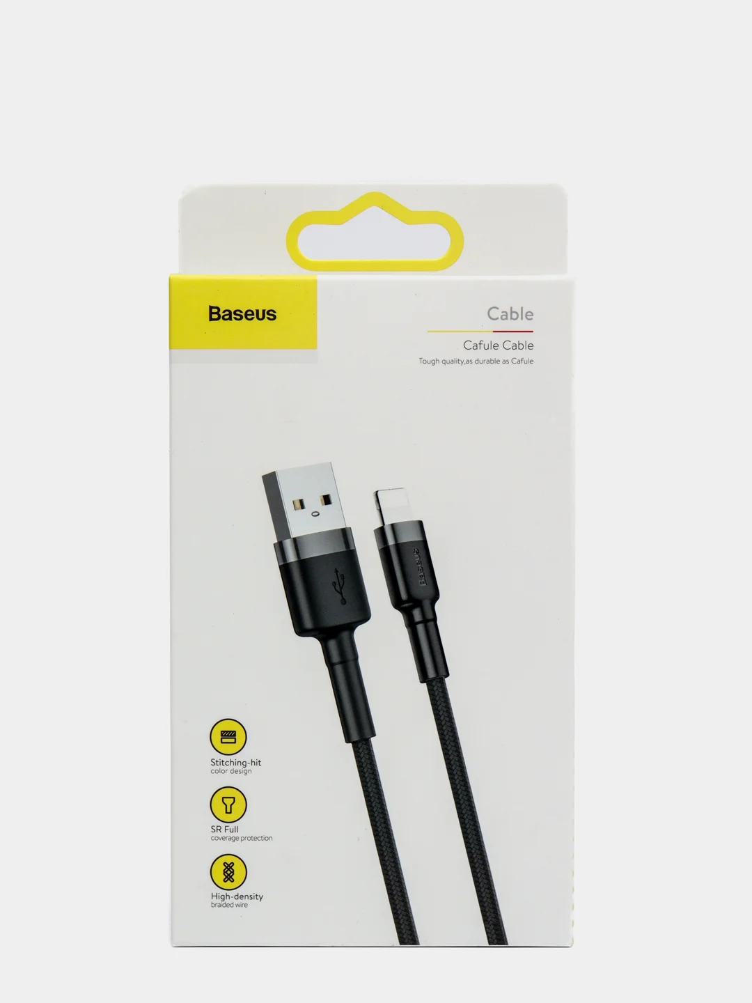 Серый кабель Baseus Premium Cafule Cable (2.4A, USB/Lightning для Apple iPhone)