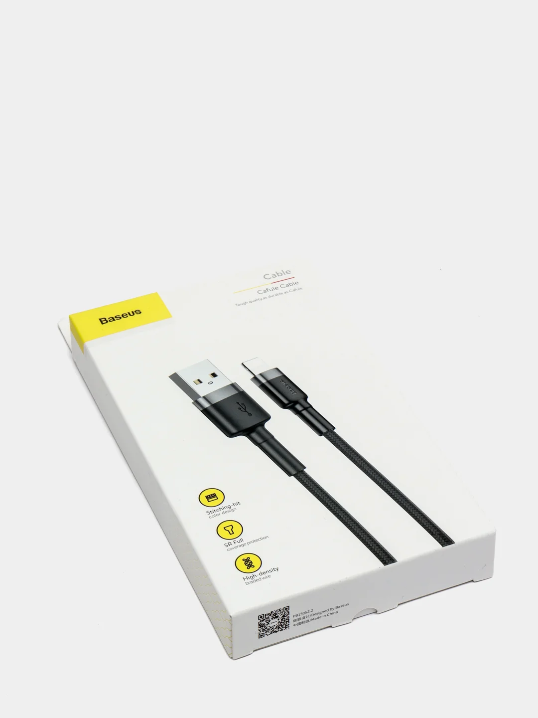 Серый кабель Baseus Premium Cafule Cable (2.4A, USB/Lightning для Apple iPhone)