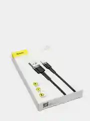 Серый кабель Baseus Premium Cafule Cable (2.4A, USB/Lightning для Apple iPhone)