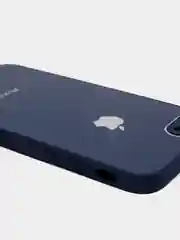 Синий силиконовый чехол для iPhone 7, iPhone 8, iPhone SE 2020, со стеклянной панелью