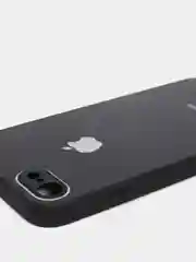 Черный силиконовый чехол для iPhone 7, iPhone 8, iPhone SE 2020, со стеклянной панелью