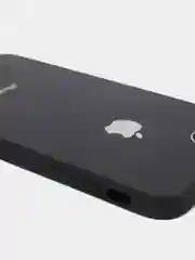 Черный силиконовый чехол для iPhone 7, iPhone 8, iPhone SE 2020, со стеклянной панелью
