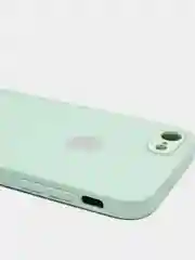 Мятный силиконовый чехол для iPhone 7, iPhone 8, iPhone SE 2020, со стеклянной панелью