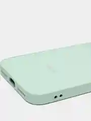 Мятный силиконовый чехол для iPhone 7, iPhone 8, iPhone SE 2020, со стеклянной панелью