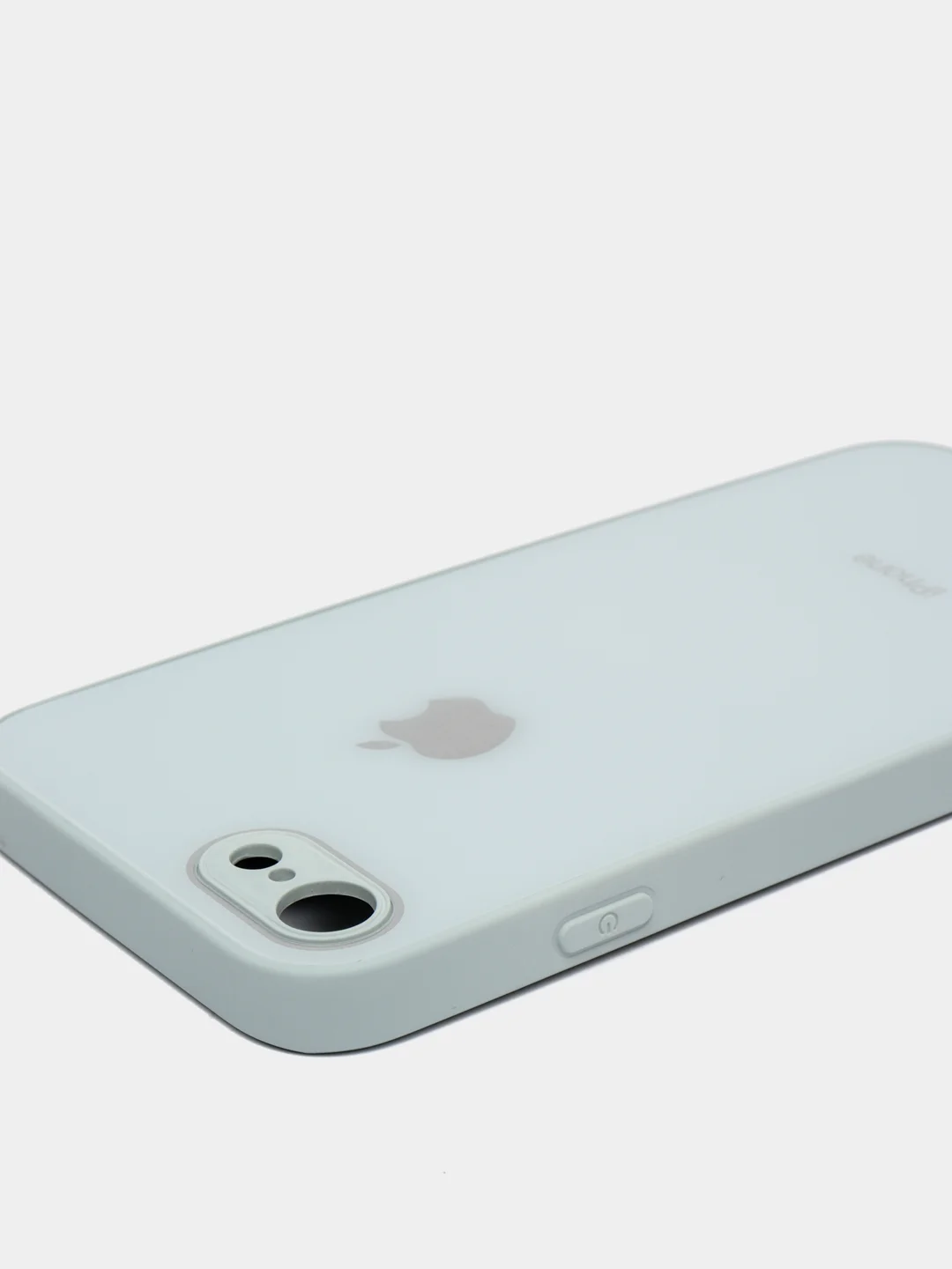 Ледяной силиконовый чехол для iPhone 7, iPhone 8, iPhone SE 2020, со стеклянной панелью