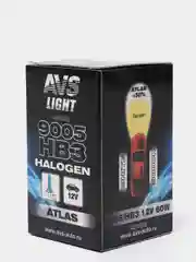 Лампа галогенная AVS ATLAS BOX 5000К HB3/9005.12V.65W (1 шт.)