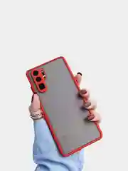 Красный чехол матовый на Xiaomi Redmi Mi 10Lite,K30,9C,Note 8 Pro ,Poco X3 Pro,Note 9T,Mi 10T Lite