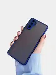 Темно-синий чехол матовый на Xiaomi Redmi Mi 10Lite,K30,9C,Note 8 Pro ,Poco X3 Pro,Note 9T,Mi 10T Lite