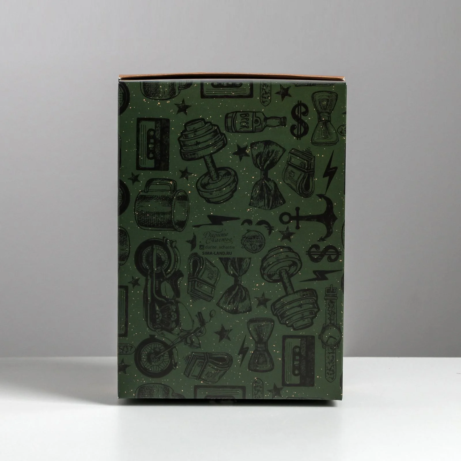 Коробка складная "Брутальность", 21 х 15 х 7 см