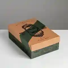Коробка складная "Брутальность", 21 х 15 х 7 см