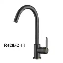 Тёмно-серый смеситель для кухни FRUD R42052-12 из нержавеющей стали с поворотным изливом