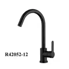 Черный смеситель для кухни FRUD R42052-12 из нержавеющей стали с поворотным изливом