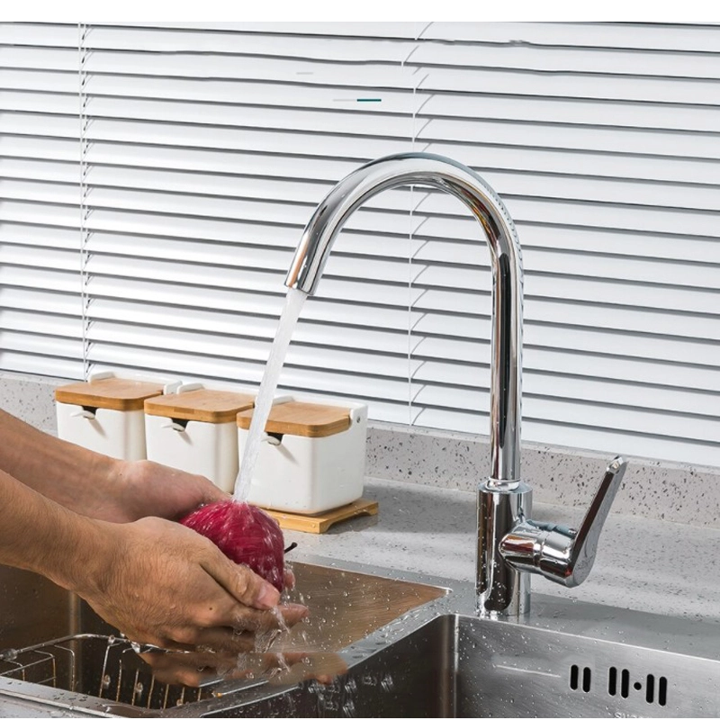 Смеситель для кухни FRUD R44052-10 из нержавеющей стали с поворотным изливом