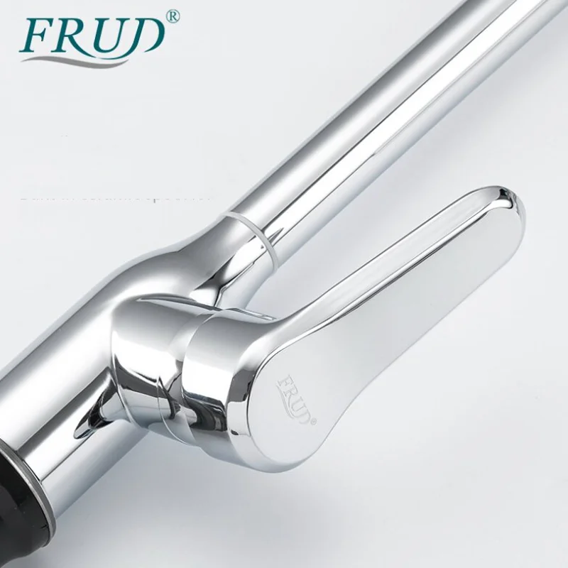 Смеситель для кухни FRUD R44052-10 из нержавеющей стали с поворотным изливом