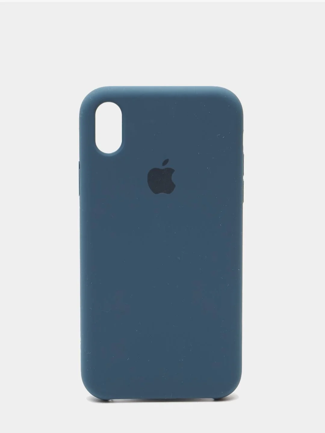 Синий меланж чехол Silicone Case для iPhone XR